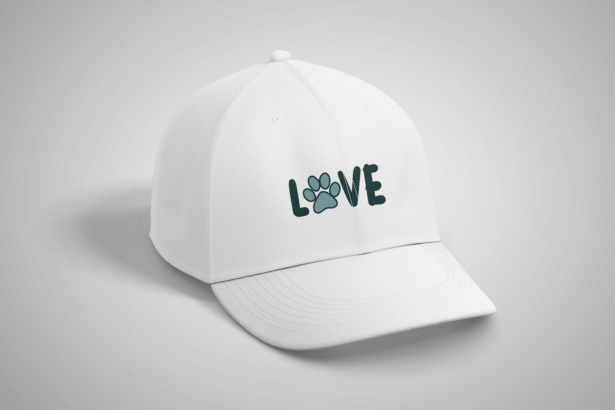 LOVE Dogs White Hat